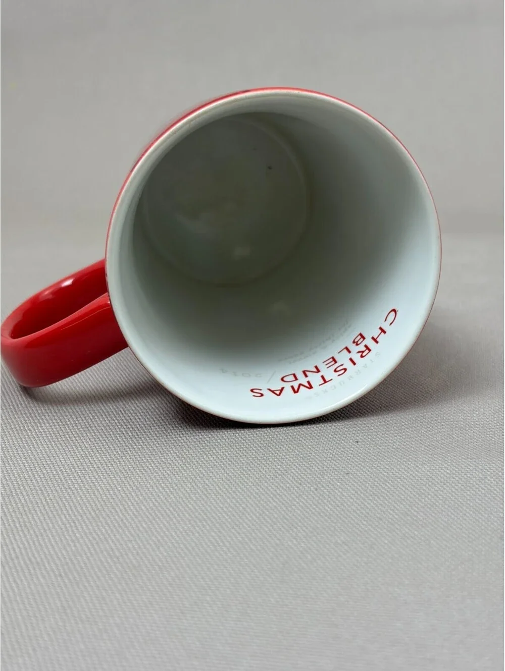 Starbucks 2014 Christmas Blend Mug Holiday Red Siren 30 Years Tall Cup 12 oz
